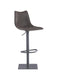 0831 Curved Back Pneumatic-Adjustable Stool w/ Diamond Stitched Seat-YULISSA HOME FURNISHINGS LLC