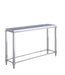 2035 Contemporary Sofa Table w/ Glass Top & Gray Trim image