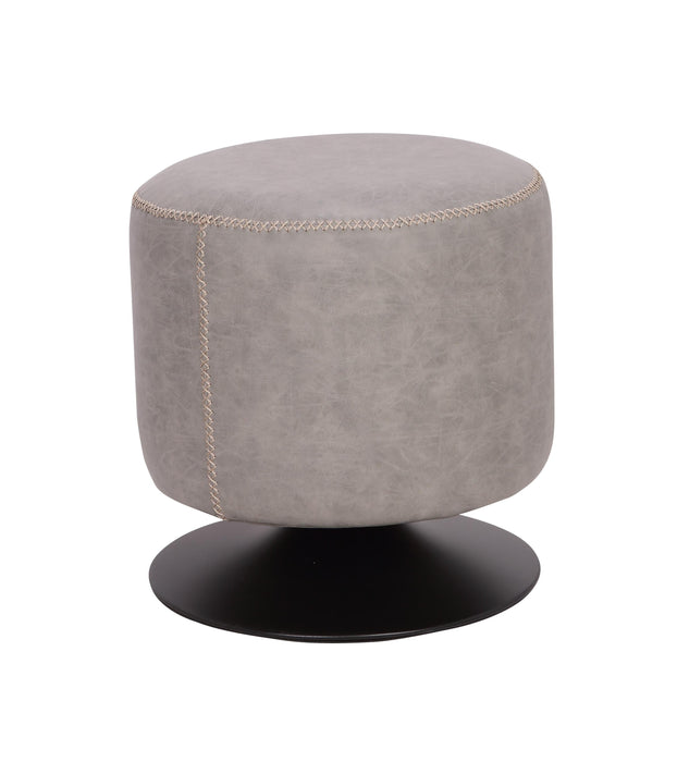 5035-OT Round Vintage Upholstered Ottoman