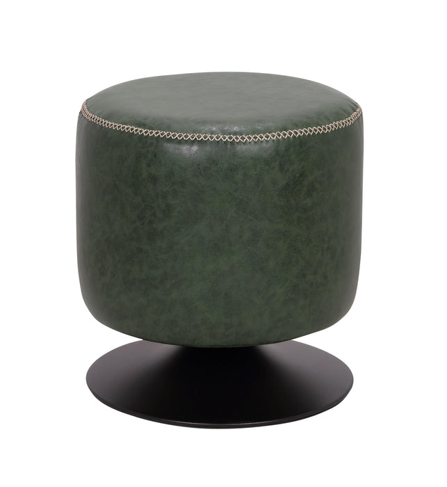 5035-OT Round Vintage Upholstered Ottoman