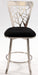 0413 Laser Cut Back Memory Swivel Counter Stool-YULISSA HOME FURNISHINGS LLC