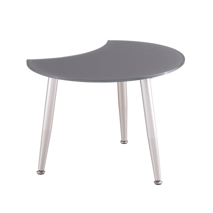 8072-OCC Contemporary Shaped-Top Glass Cocktail Table