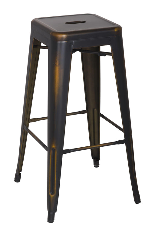 8015 ATQ Vintage Galvanized Steel Bar Stool image