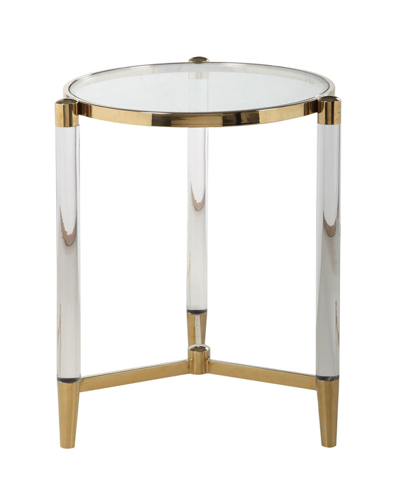 DENALI Round Tempered Glass Lamp Table image