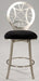 0410 Laser Cut Round Back Memory Swivel Counter Stool-YULISSA HOME FURNISHINGS LLC