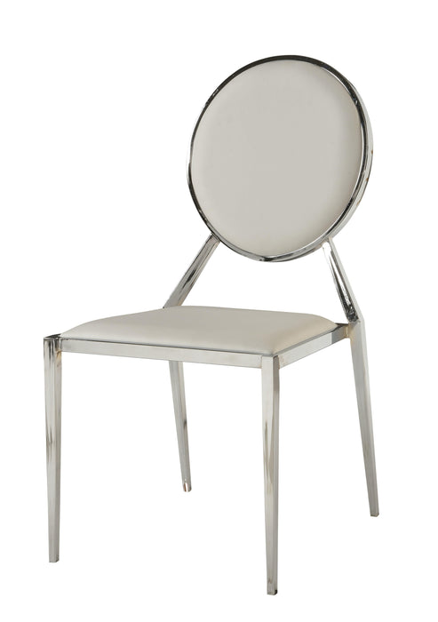 LISA Contemporary Round-Back Upholstered Side Chair