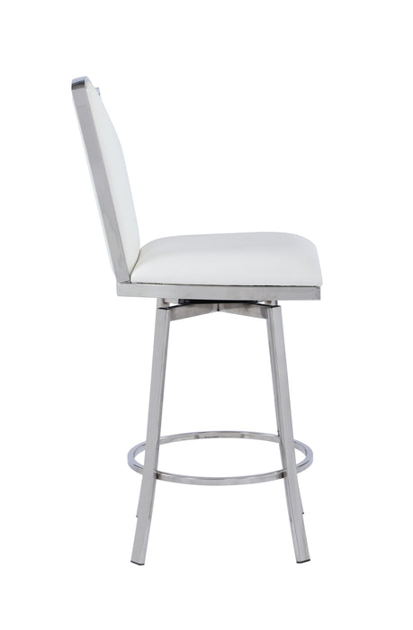 NADIA Contemporary Swivel Counter Stool w/ Design Back