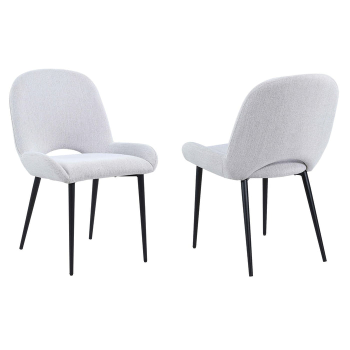 MARJORIE Contemporary Side Chair w/ Bucket Seat