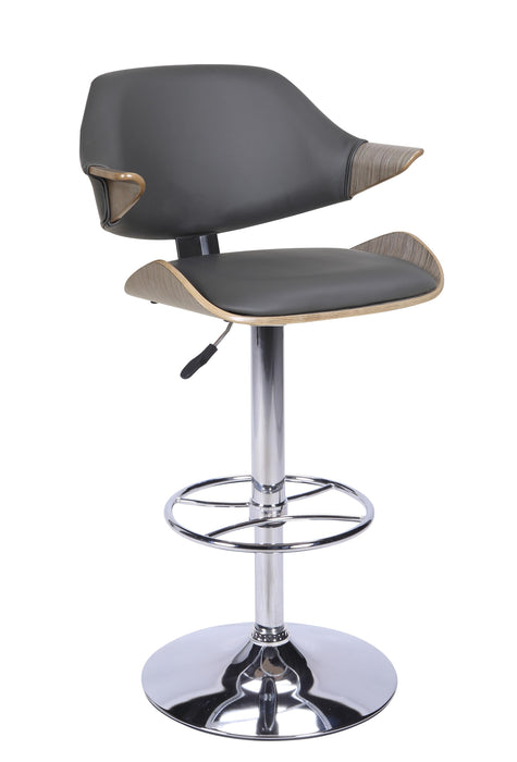 1320 Curved Back Pneumatic-Adjustable Stool