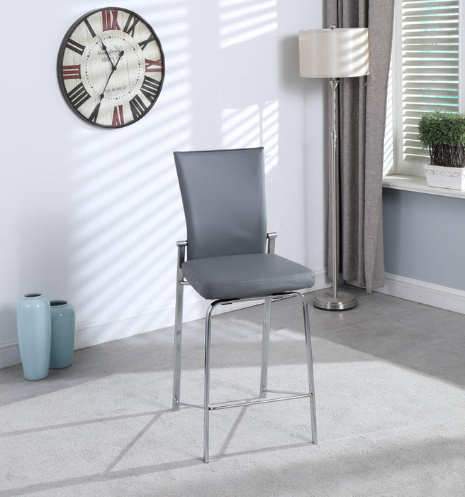 MOLLY Contemporary Motion Back Bar Stool w/ Chrome Frame image