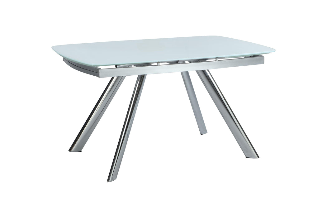 ALINA Extendable Dining Table w/ Starphire Glass Top