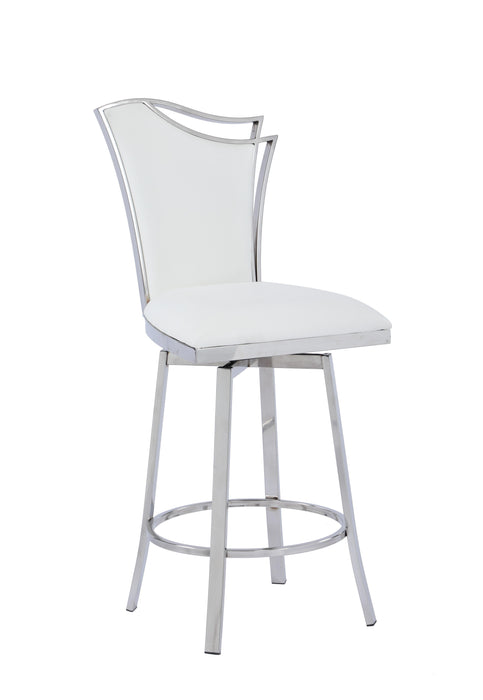 NADIA Contemporary Swivel Counter Stool w/ Design Back