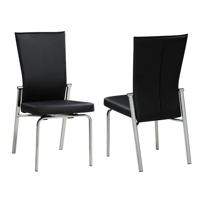 MOLLY Contemporary Motion-Back Side Chair w/ Chrome Frame