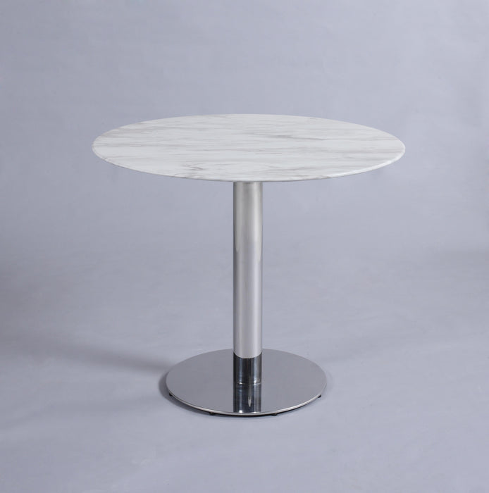 NOEMI Marble Top Bistro Table w/ Steel Base