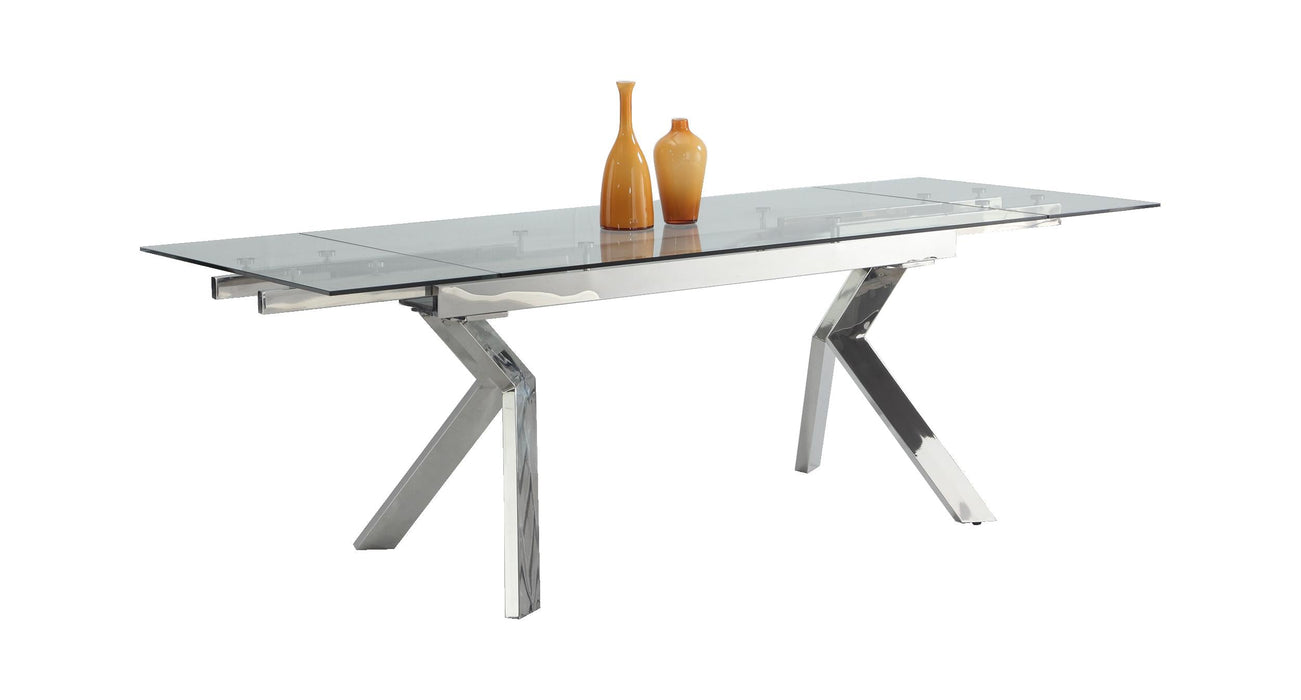 ELLA Contemporary Extendable Dining Table w/ Steel Legs