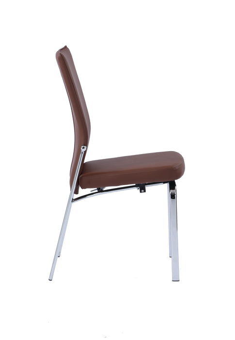 MOLLY Contemporary Motion-Back Side Chair w/ Chrome Frame