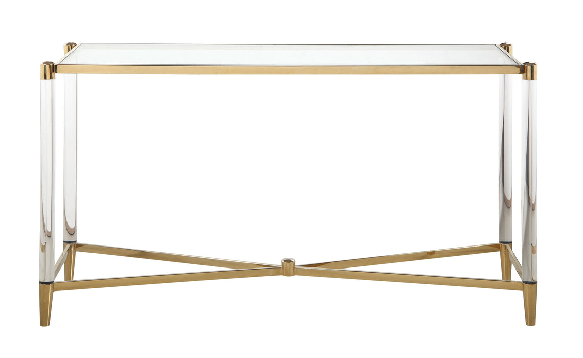 DENALI Rectangular Glass Top Sofa Table