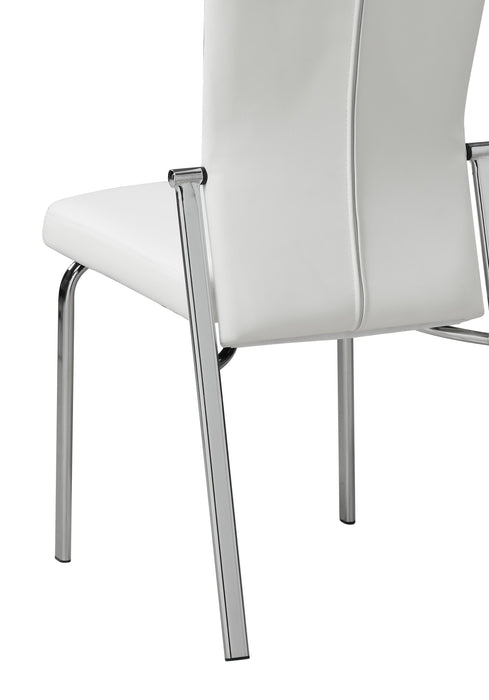 MOLLY-LTH Contemporary Motion-Back Leather Upholstered Side Chair