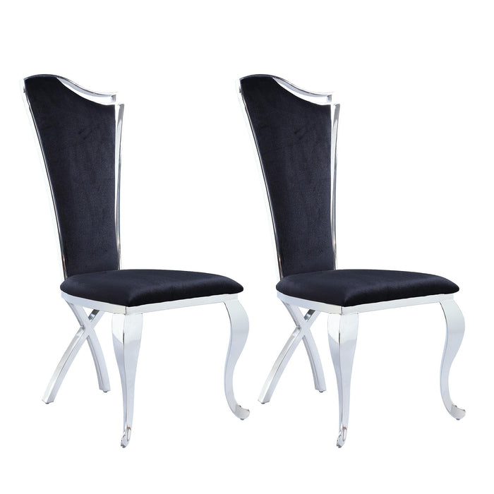 NADIA Contemporary Tall-Back Upholstered Side Chair