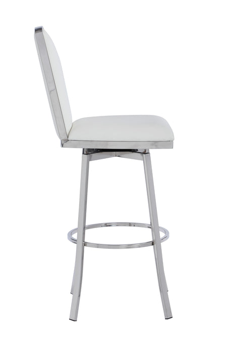 NADIA Contemporary Swivel Bar Stool w/ Design Back