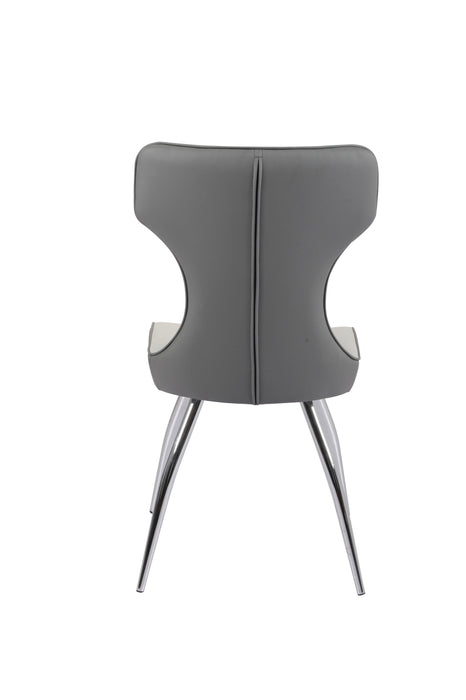 SANDRA Contemporary Side Chair w/ Bucket Seat