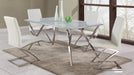 JADE Modern Starphire Glass Top Dining Table image