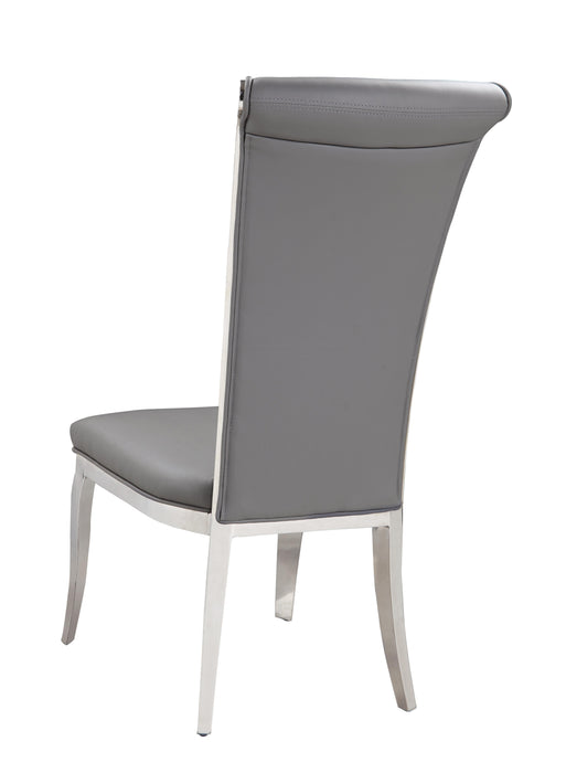 JOY Contemporary Tall Roll Back Side Chair