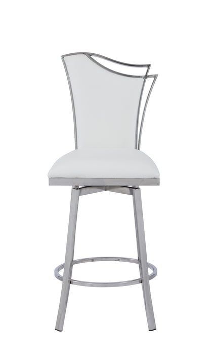 NADIA Contemporary Swivel Counter Stool w/ Design Back