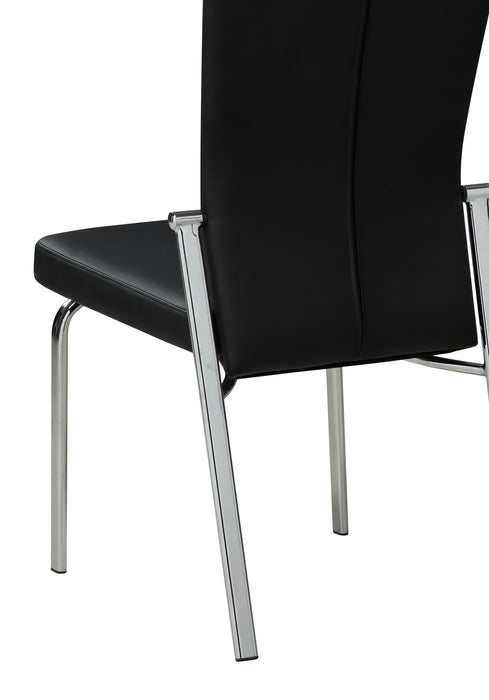 MOLLY Contemporary Motion-Back Side Chair w/ Chrome Frame