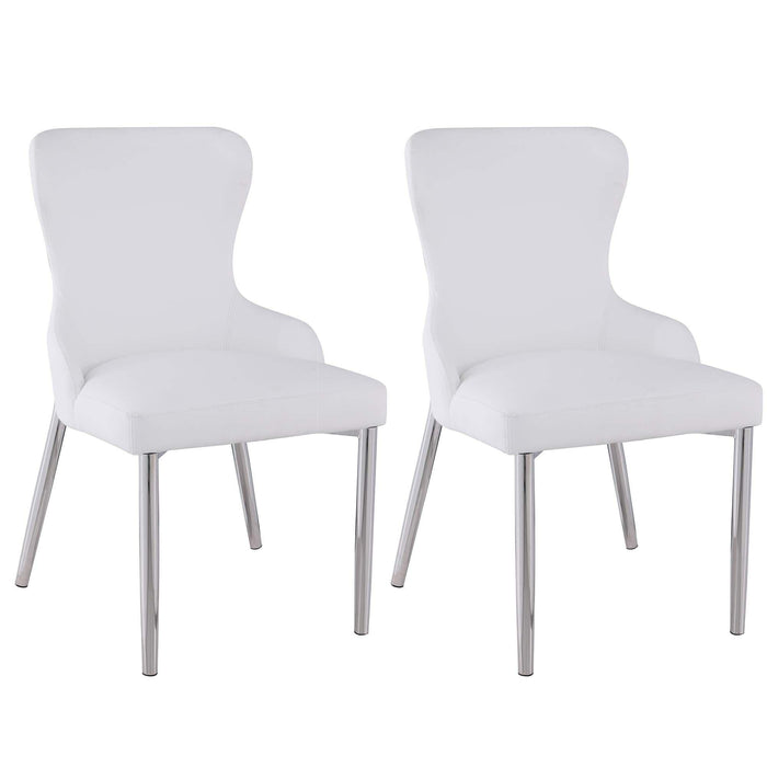 EVELYN Contemporary Wing-Back Side Chair