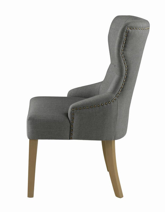 Baney Tufted Upholstered Dining Chair Grey