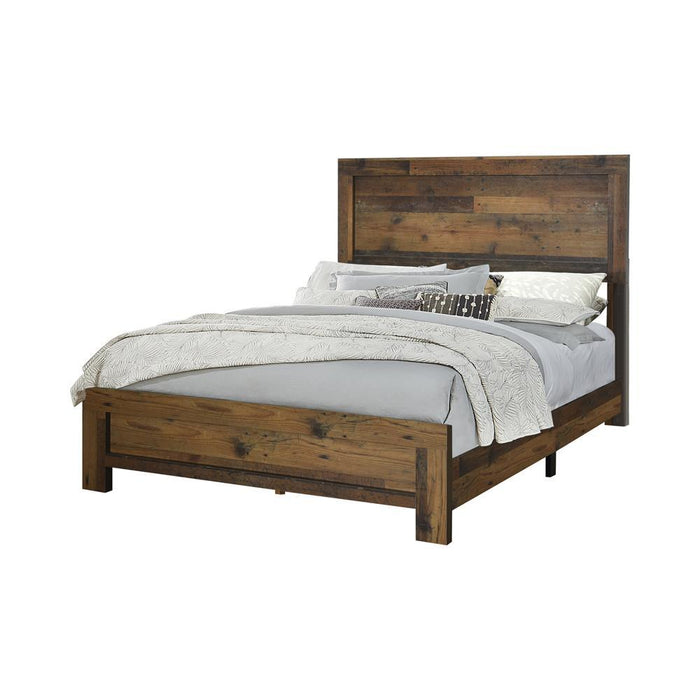 Sidney Twin Panel Bed Rustic Pine