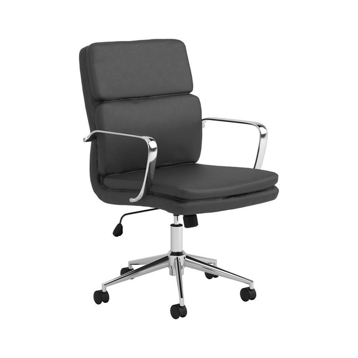 Ximena Standard Back Upholstered Office Chair Black