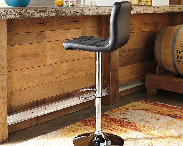 Bellatier Adjustable Height Bar Stool - Yulissa Home Furnishings (NJ)