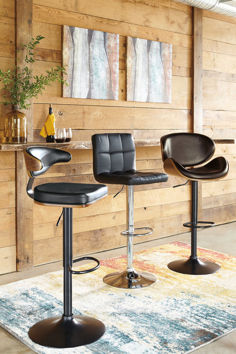 Bellatier Adjustable Height Bar Stool - Yulissa Home Furnishings (NJ)