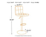 Bellatier Bar Stool Set - Yulissa Home Furnishings (NJ)