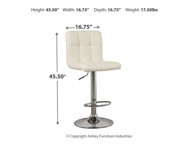 Bellatier Adjustable Height Bar Stool - Yulissa Home Furnishings (NJ)