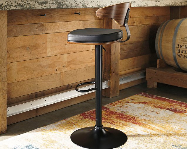 Bellatier Adjustable Height Bar Stool - Yulissa Home Furnishings (NJ)