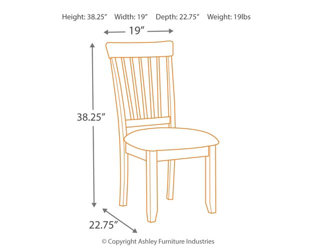 Berringer Dining Chair Set - Yulissa Home Furnishings (NJ)