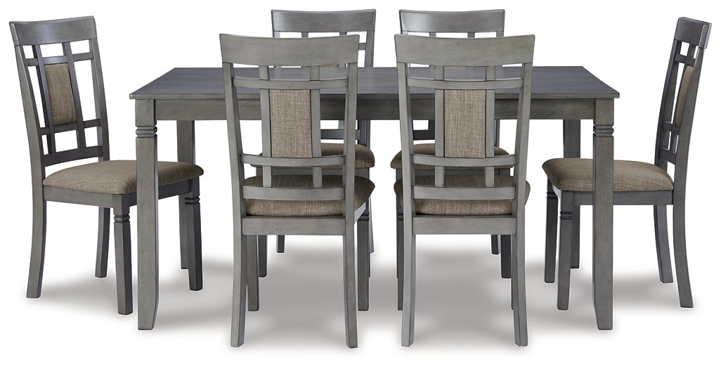 Jayemyer Dining Table and Chairs (Set of 7) - Yulissa Home Furnishings (NJ)