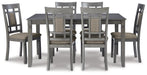 Jayemyer Dining Table and Chairs (Set of 7) - Yulissa Home Furnishings (NJ)