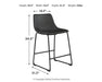 Centiar Counter Height Bar Stool - Yulissa Home Furnishings (NJ)