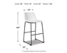 Centiar Pub Height Bar Stool - Yulissa Home Furnishings (NJ)