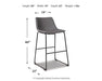 Centiar Pub Height Bar Stool - Yulissa Home Furnishings (NJ)