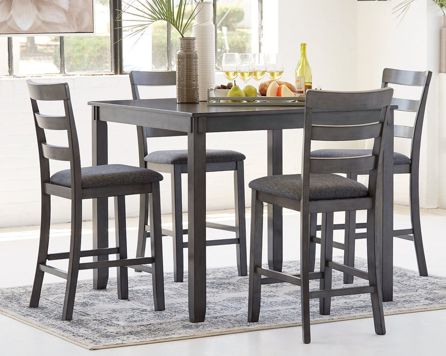 Bridson Counter Height Dining Table and Bar Stools (Set of 5) - Yulissa Home Furnishings (NJ)