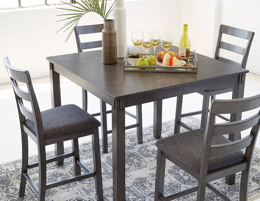 Bridson Counter Height Dining Table and Bar Stools (Set of 5) - Yulissa Home Furnishings (NJ)