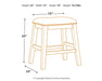 Caitbrook Counter Height Upholstered Bar Stool - Yulissa Home Furnishings (NJ)