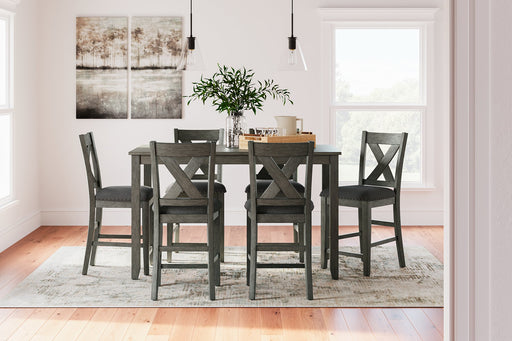 Caitbrook Counter Height Dining Table and Bar Stools (Set of 7) - Yulissa Home Furnishings (NJ)