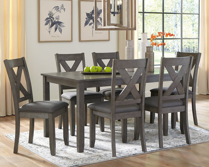 Caitbrook Dining Table and Chairs (Set of 7) - Yulissa Home Furnishings (NJ)