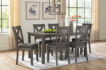 Caitbrook Dining Table and Chairs (Set of 7) - Yulissa Home Furnishings (NJ)